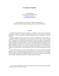 Corruption as Injustice