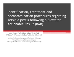 Identification, treatment and decontamination