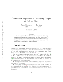 Connected Components of Underlying Graphs of