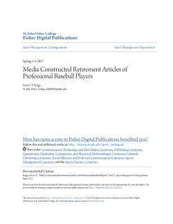Media Constructed Retirement Articles of Professional Baseball