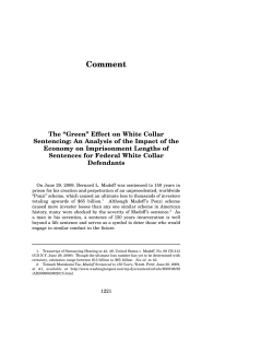 "Green" Effect on White Collar Sentencing