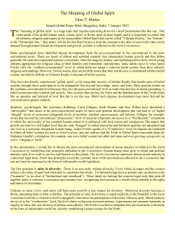 The Meaning of Global Spirit