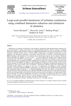 Large-scale parallel simulations of turbulent combustion using