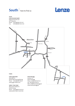 Directions Lenze Sales Region South