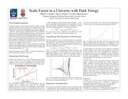 Scale Factor in a Universe with Dark Energy