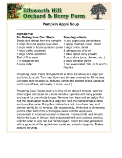 Pumpkin Apple Soup - ellsworthfarm.com