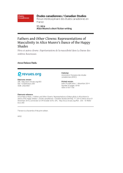 PDF 370k - &Eacute;tudes canadiennes / Canadian Studies