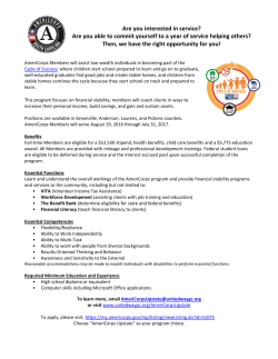 Are you interested in service? Are you able to commit yourself to a
