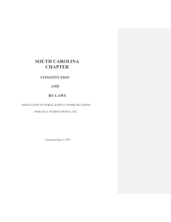 Read Constitution and Bylaws
