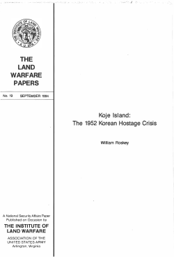The 1952 Korean Hostage Crisis - Association of the United States