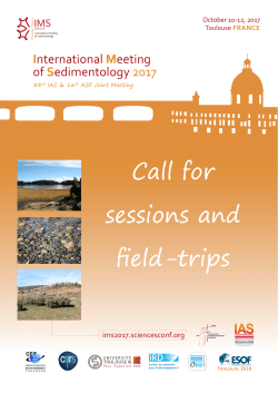 Call for sessions and field-trips