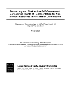 Rights Of Representation &ndash; LMTAC Backgrounder