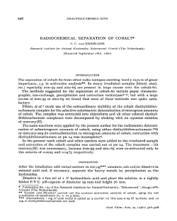 526 separation of cobalt-60 from other radio