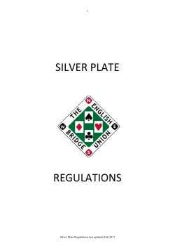 Specific Regulations for this Event