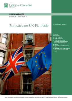 Statistics on UK-EU trade