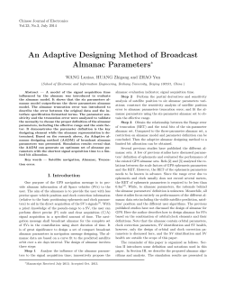 An Adaptive Designing Method of Broadcast Almanac Parameters