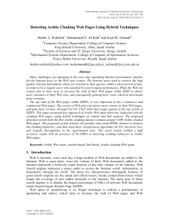 Detecting Arabic Cloaking Web Pages Using Hybrid Techniques