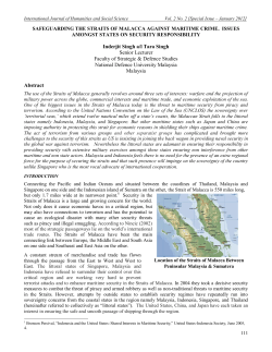 safeguarding the straits of malacca against