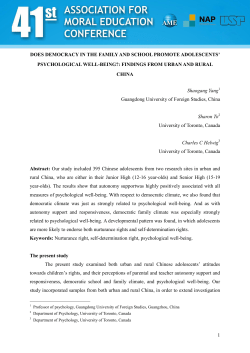 Predictors of Children`s Rights Attitudes and
