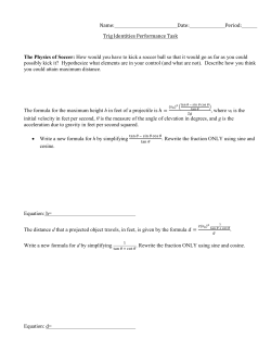 Performance Task Ch. 14