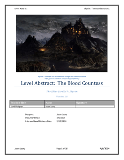 Level Abstract: The Blood Countess