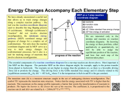 Energy Changes Accompany Each Elementary Step