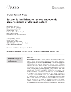 Ethanol is inefficient to remove endodontic sealer residues