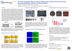 An HTS-Compatible Plate For Highly Miniaturized
