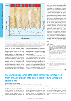 Precipitation records of the last century reconstructed from annual