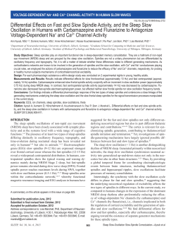 Differential Effects on Fast and Slow Spindle Activity, and the Sleep