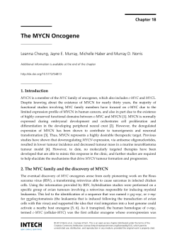 The MYCN Oncogene