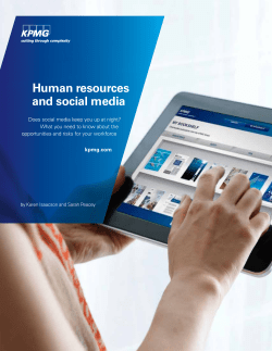 Human resources and social media