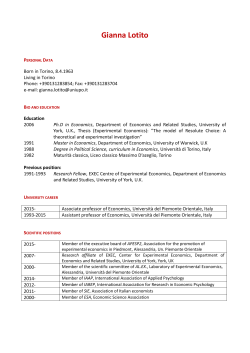 Gianna Lotito - Upobook - Università del Piemonte Orientale