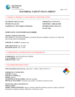 Sulfur Hexafluoride (SF6)