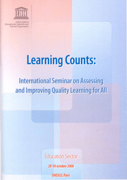 International Seminar on Assessing and Improving