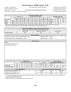 Herbert Hoover MS at a Glance
