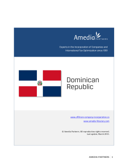 Dominican Republic - Amedia Fiduciary Switzerland
