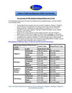 Students Taking Subject Area Tests