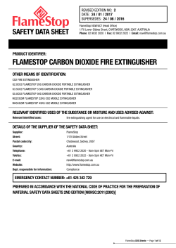 flameStoP carBon DIoXIDe fIre eXtInguISher