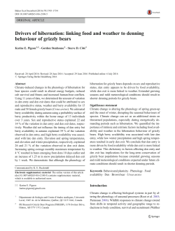 Drivers of hibernation: linking food and weather to denning