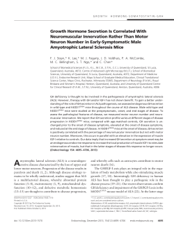 Growth Hormone Secretion Is Correlated With Neuromuscular