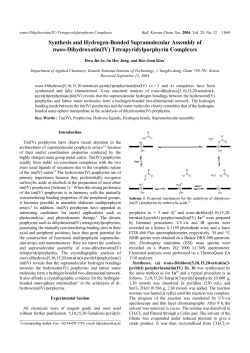 Synthesis and Hydrogen-Bonded Supramolecular Assembly of trans