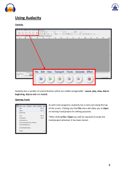 Using Audacity - Dromore High School