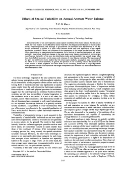 Effects of spatial variability on annual average water balance