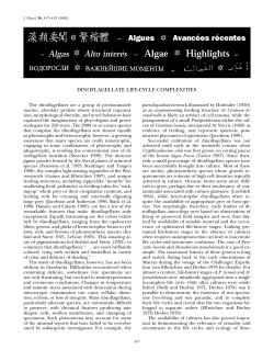 DINOFLAGELLATE LIFE-CYCLE COMPLEXITIES