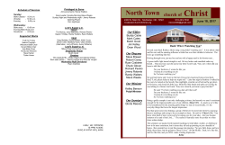 C U R R E N T B U L L E T I N - North Town church of Christ