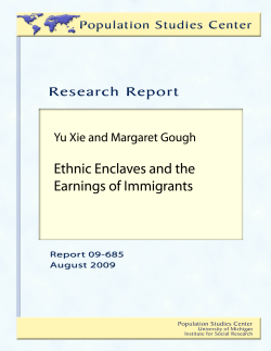 Ethnic Enclaves and the Earnings of Immigrants