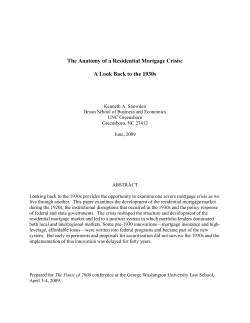 The Anatomy of a Residential Mortgage Crisis