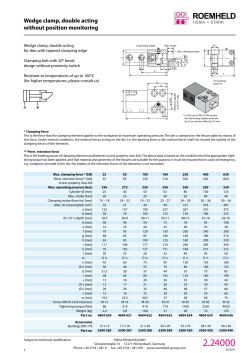 1 2 3 4 5 6 7 8 9 10 11 12 Wedge clamp, double acting without