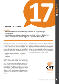 Chapter 17 – Chronic diseases